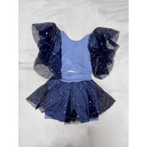 Girls Unbranded Outfit One Size Blue Navy Constellation